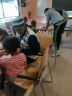 Atelier de calligraphie avec les élèves des écoles élémentaires